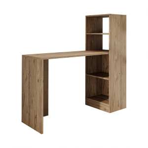 Scrivania moderna mobile libreria attrezzata 120xH122 cm rovere Lume