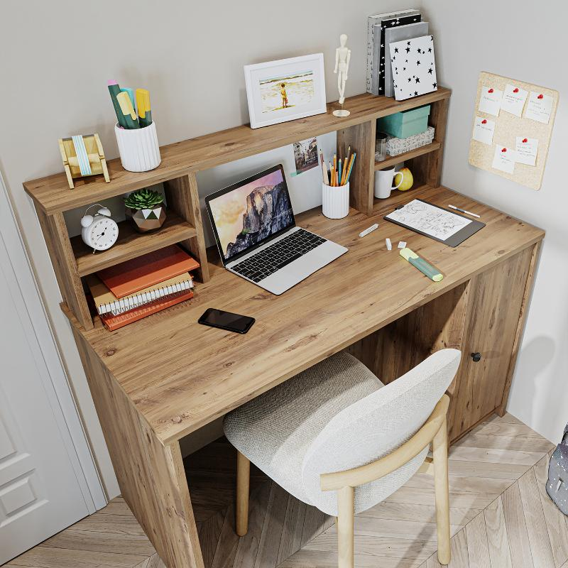 Scrivania ufficio moderna lineare libreria 120xH106 cm rovere Volume