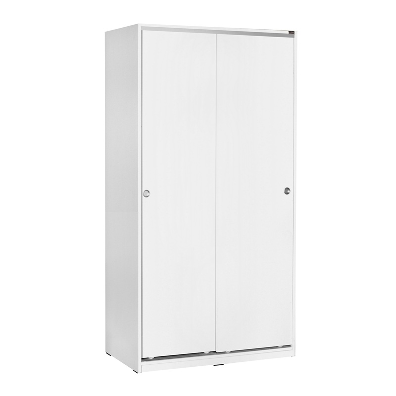 Armadio 2 ante scorrevoli camera da letto 94xH182 cm bianco Oscar
