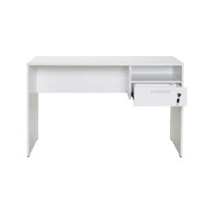 Scrivania ufficio cassetto chiave 120xH75 cm bianco Secure