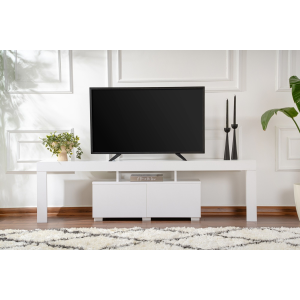 Mobile porta tv moderno terra 180xH50 cm bianco opaco Carin