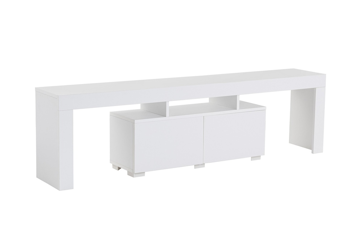 Mobile porta tv moderno terra 180xH50 cm bianco opaco Carin
