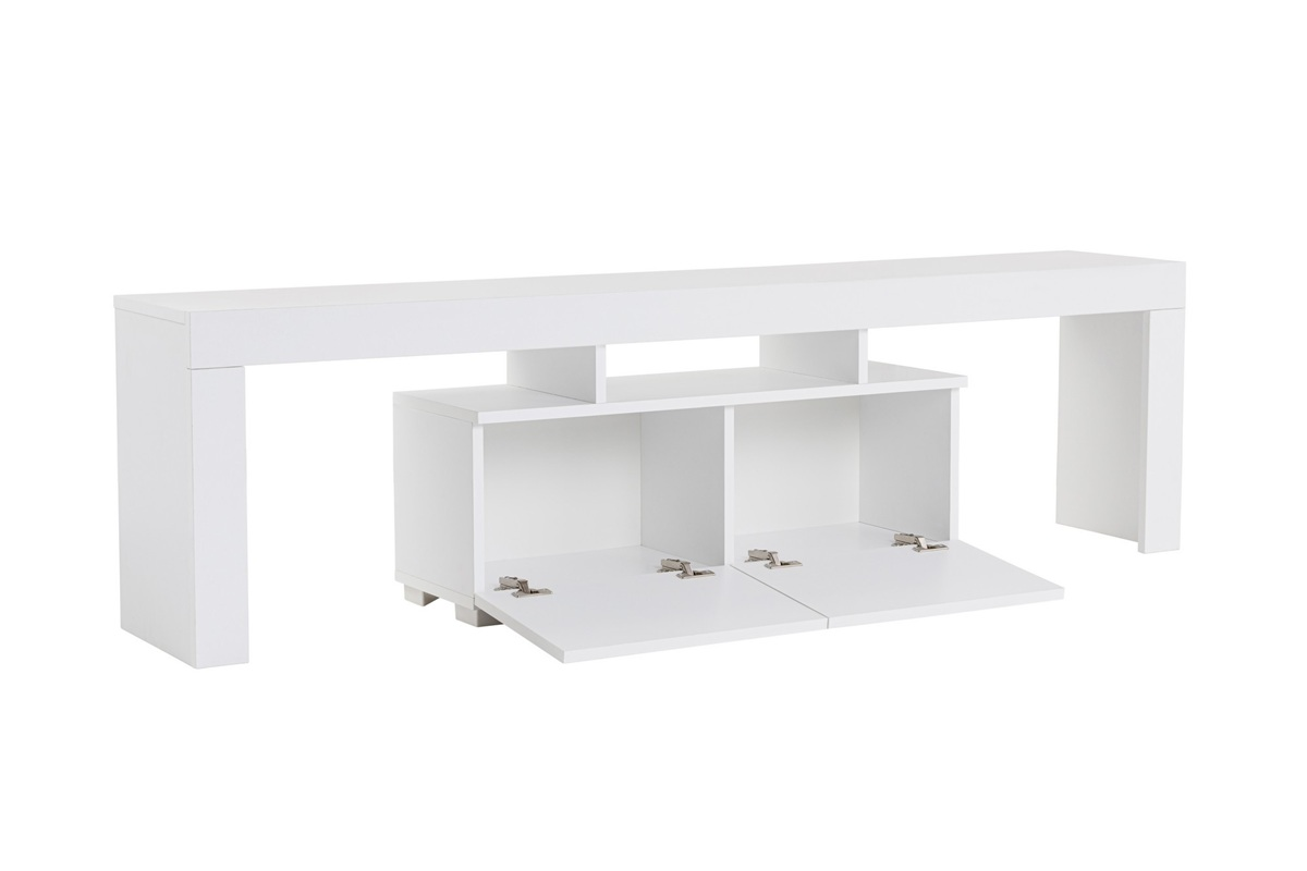 Mobile porta tv moderno terra 180xH50 cm bianco opaco Carin
