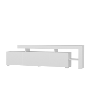 Mobile porta tv moderno terra led 192xH53 cm bianco Chita