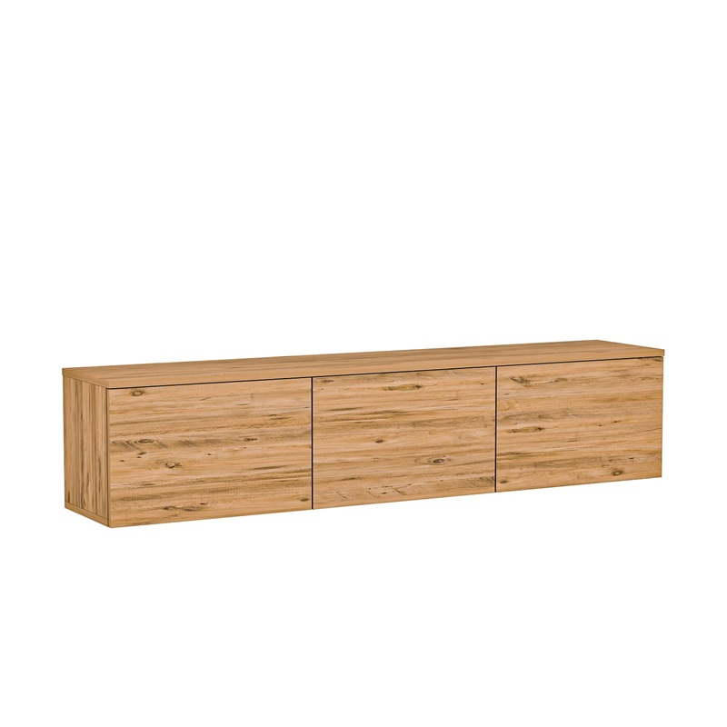 Mobile porta tv moderno sospeso led 160xH35 cm rovere Discovery