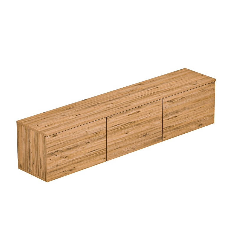 Mobile porta tv moderno sospeso led 160xH35 cm rovere Discovery