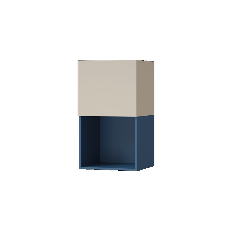 Cameretta completa ragazzo moderna 315xH195 beige blu Oslo