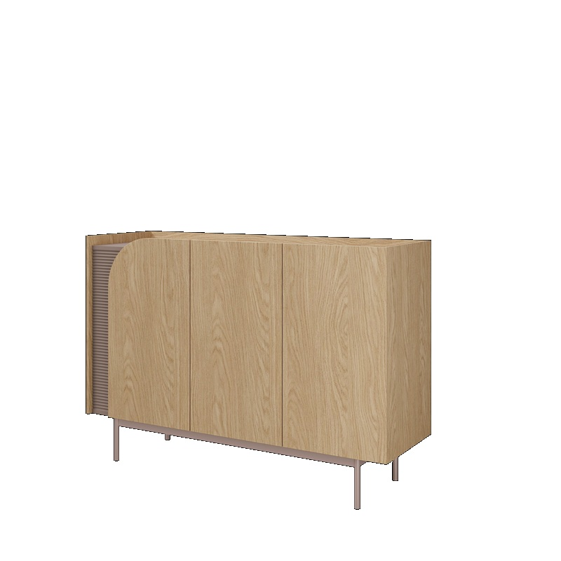 Credenza madia moderna soggiorno 132xH90 cm 3 ante rovere Kimera