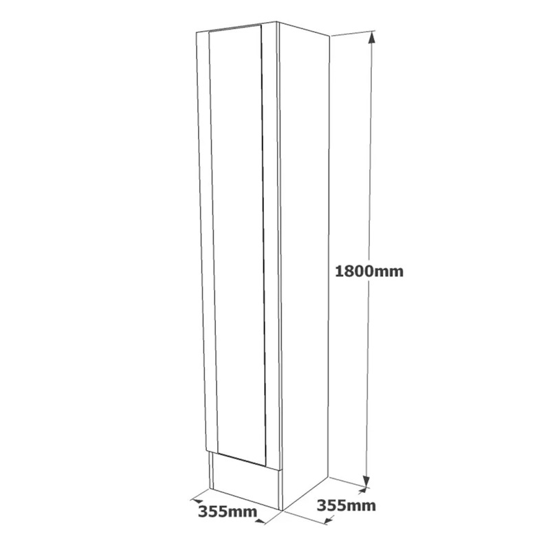Mobile ingresso moderno industrial 126xH180 cm appendiabiti rovere nero Caius-D