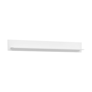 Mensola moderna soggiorno 170xH21 bianco lucido Parker