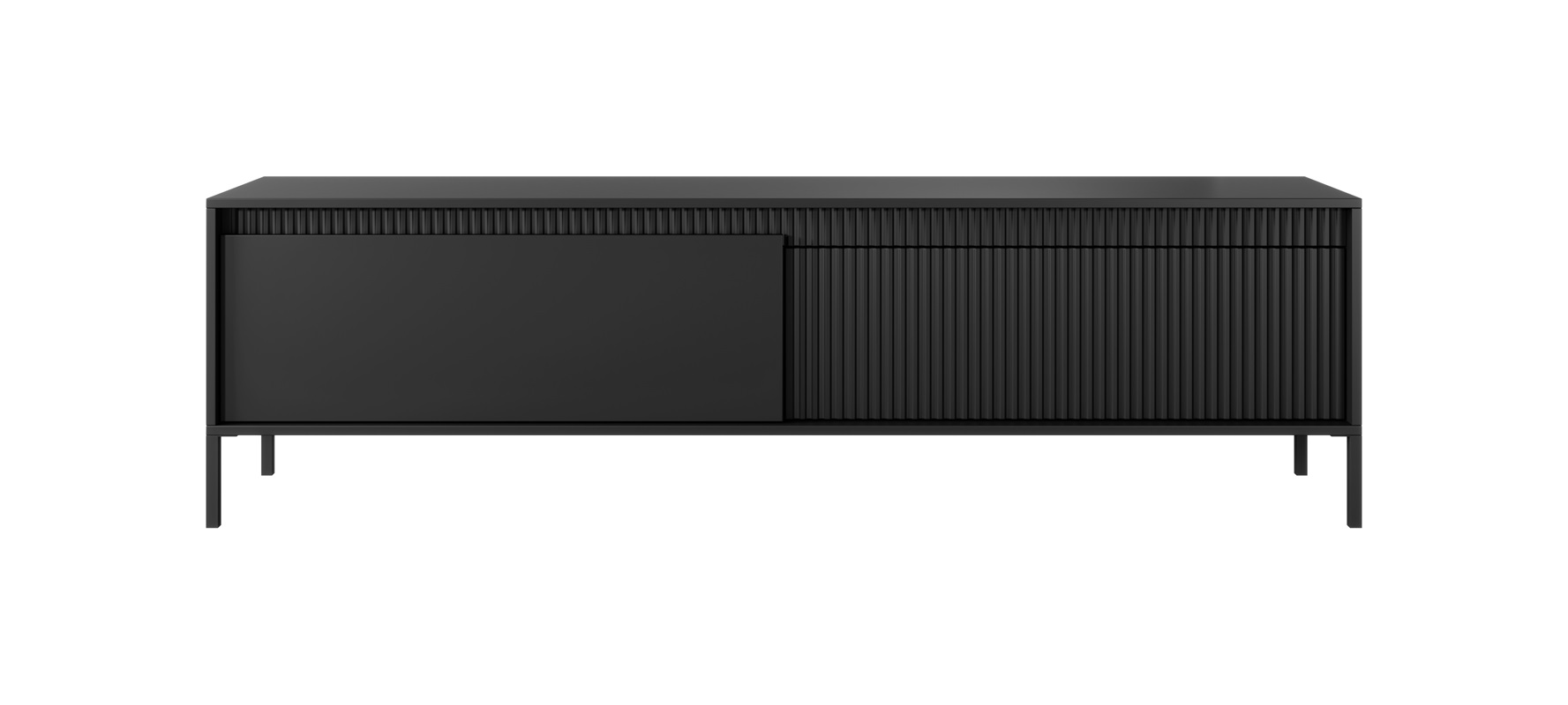 Mobile porta tv moderno design 187xH53 cm nero Fedra
