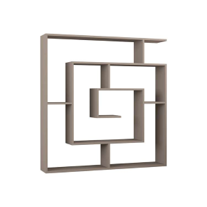 Libreria moderna design soggiorno 125xH129 tortora Maze