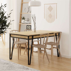 Tavolo allungabile 132/170 da pranzo moderno design rovere Jodi