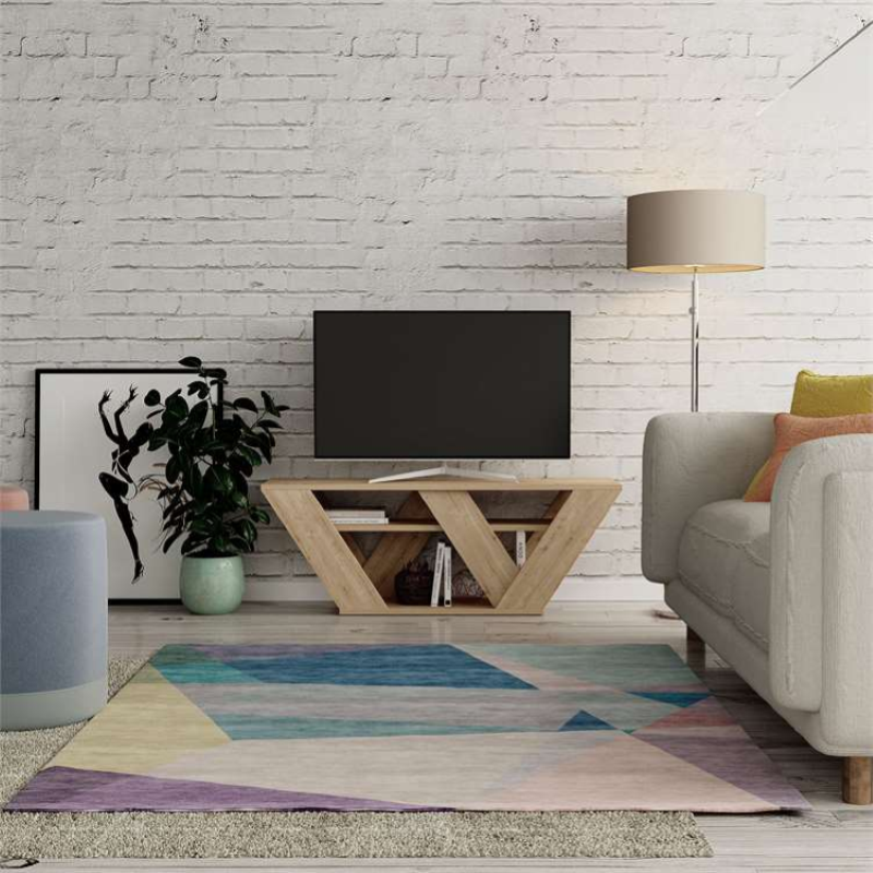 Mobile porta tv moderno 110xH40 cm design rovere Konnor