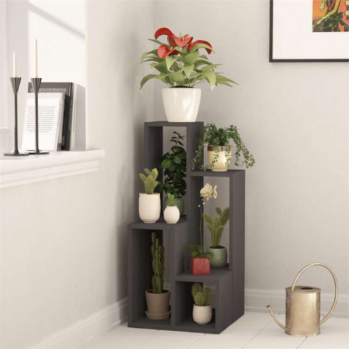 Libreria moderna fioriera portapiante design 42xH89 cm antracite Edera