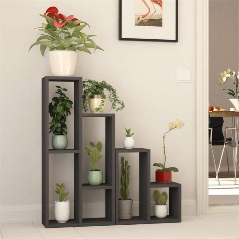 Libreria moderna fioriera portapiante design 42xH89 cm antracite Edera