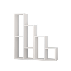 Libreria moderna fioriera portapiante design 42xH89 cm bianco Edera