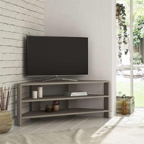 Mobile porta tv moderno angolare design 110xH45 cm tortora Dave