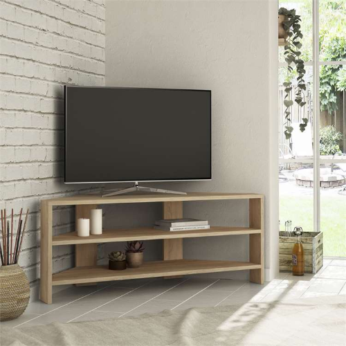 Mobile porta tv moderno angolare design 110xH45 cm rovere Dave