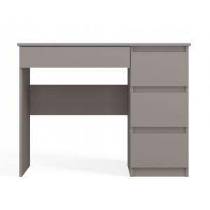 Scrivania moderna 4 cassetti ufficio 98xH76 cm grigio Ohio-D