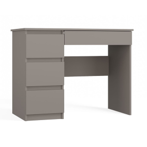 Scrivania moderna 4 cassetti ufficio 98xH76 cm grigio Ohio-S
