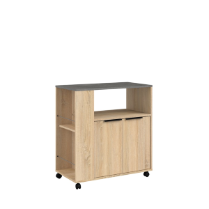 Mobile da cucina dispensa multiuso microonde 75xH80 cm rovere ossido Vinai