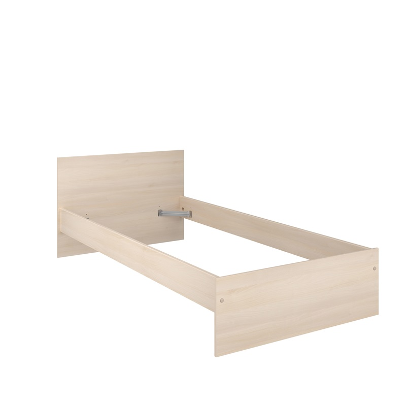 Cameretta completa bambini letto singolo rovere bianco Star-3