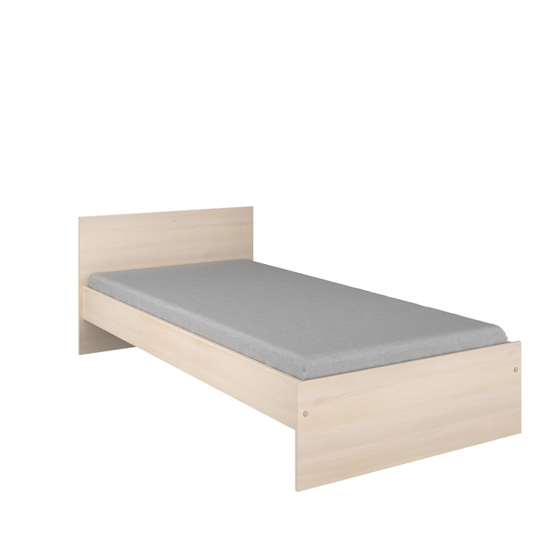 Cameretta completa bambini letto singolo rovere bianco Star-3