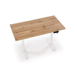 Scrivania regolabile in altezza motorizzate nuova generazione moderna 120xH75-120 ergonomica bianco rovere Works