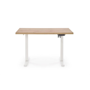 Scrivania regolabile in altezza motorizzate nuova generazione moderna 120xH75-120 ergonomica bianco rovere Works