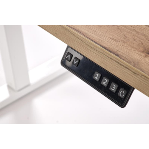Scrivania regolabile in altezza motorizzate nuova generazione moderna 120xH75-120 ergonomica bianco rovere Works