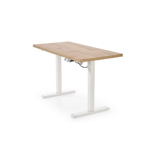 Scrivania regolabile in altezza motorizzate nuova generazione moderna 120xH75-120 ergonomica bianco rovere Works