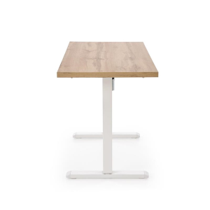 Scrivania regolabile in altezza motorizzate nuova generazione moderna 120xH75-120 ergonomica bianco rovere Works