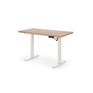 Scrivania regolabile in altezza motorizzate nuova generazione moderna 120xH75-120 ergonomica bianco rovere Works
