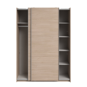 Armadio ante scorrevoli moderno 148xH203 cm rovere Roy