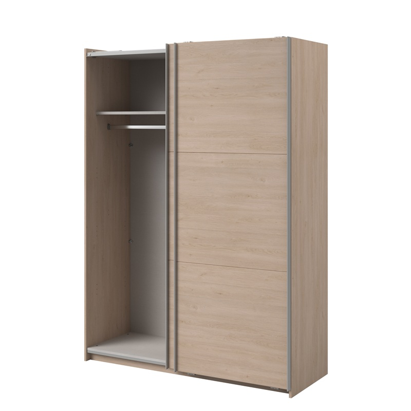 Armadio ante scorrevoli moderno 148xH203 cm rovere Roy