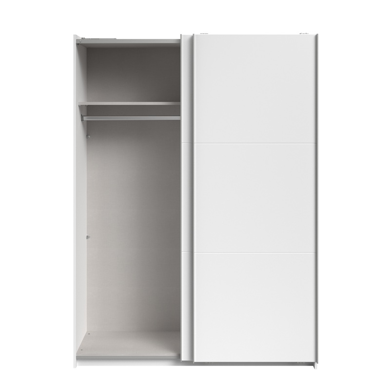 Armadio ante scorrevoli moderno 148xH203 cm bianco Roy