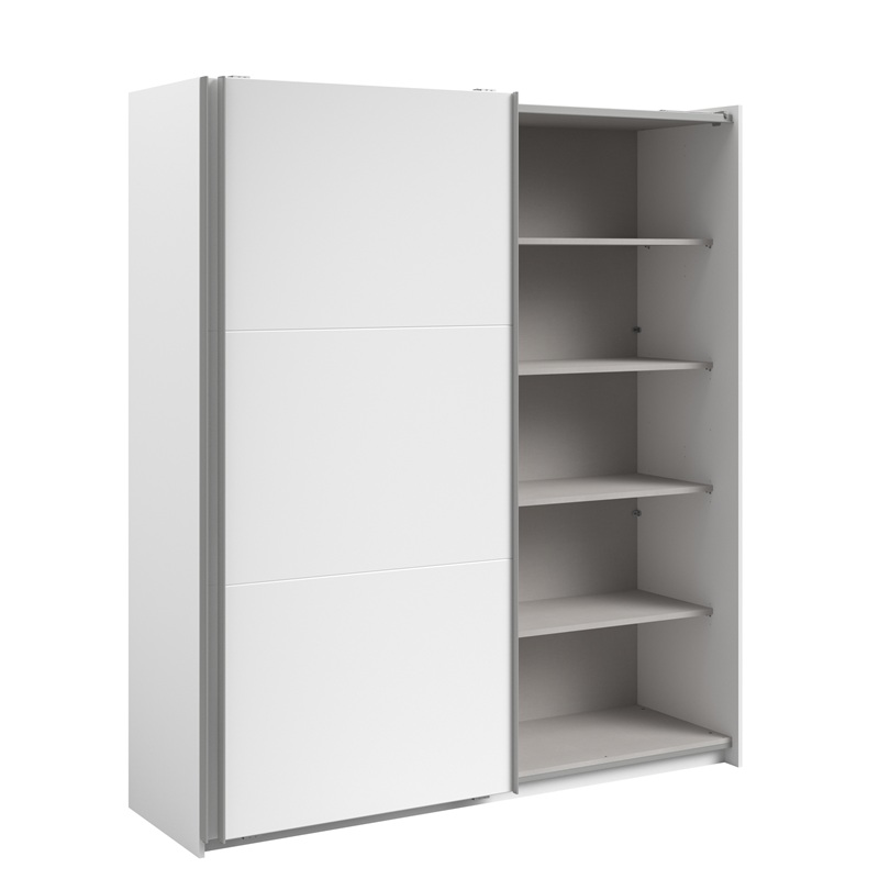 Armadio ante scorrevoli moderno 178xH203 cm bianco Roy