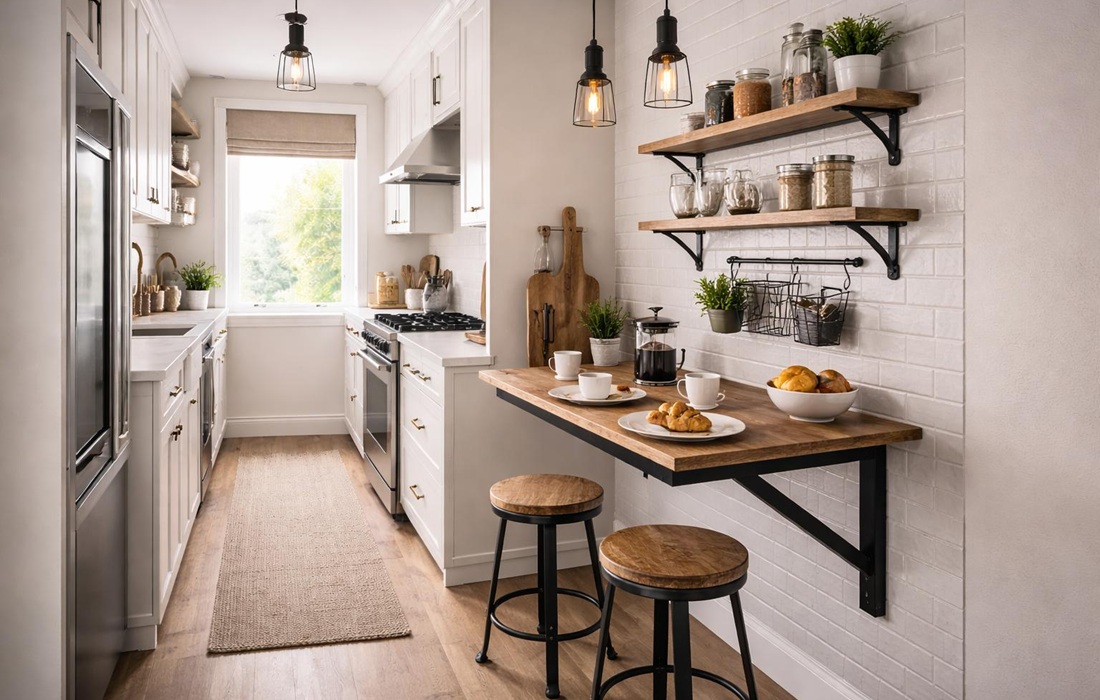 Idee cucine piccole e strette: trucchi per moltiplicare lo spazio