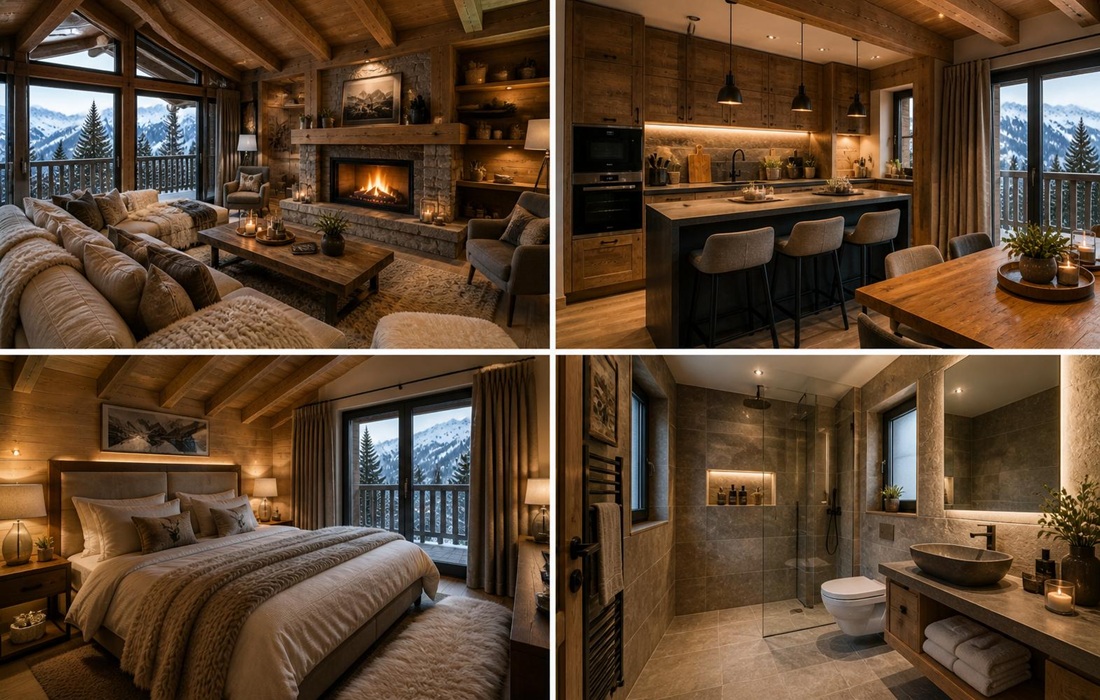 Come arredare una casa in montagna: stile chalet moderno