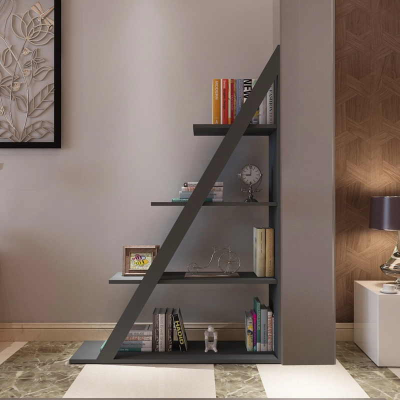 Libreria moderna soggiorno design colonna 100xH150 cm antracite Solan