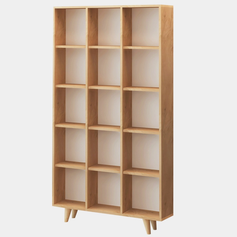Libreria moderna soggiorno design parete 100xH184 cm rovere Corvik