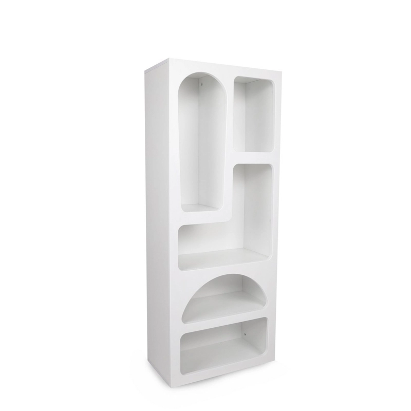 Libreria moderna soggiorno design colonna 60xH150 cm bianco Orven