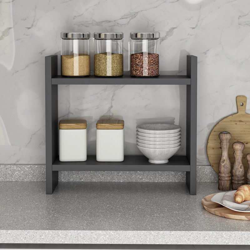 Mobile cucina portaspezie organizer multiuso 34xH30 antracite Basket