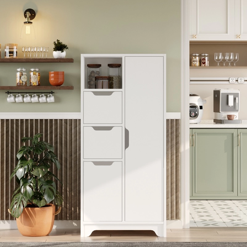 Mobile cucina multiuso dispensa 65,5xH140 bianco Daft