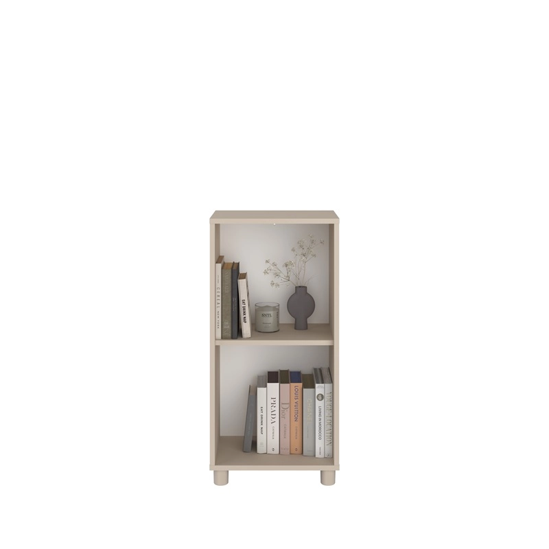 Parete salotto moderna libreria credenza 195xH192 beige Sofia