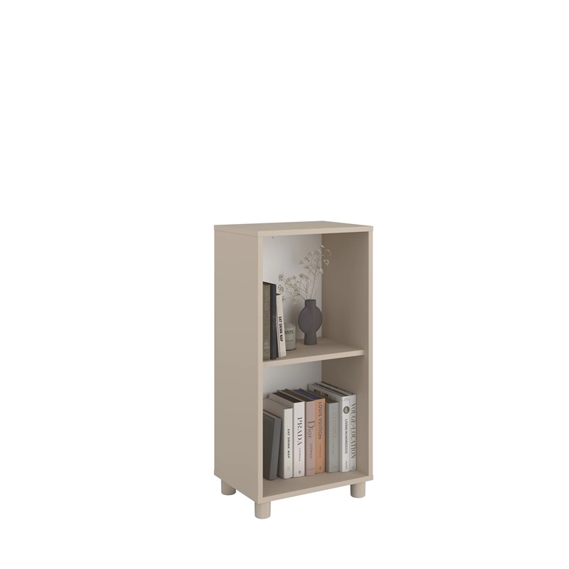 Parete salotto moderna libreria credenza 195xH192 beige Sofia
