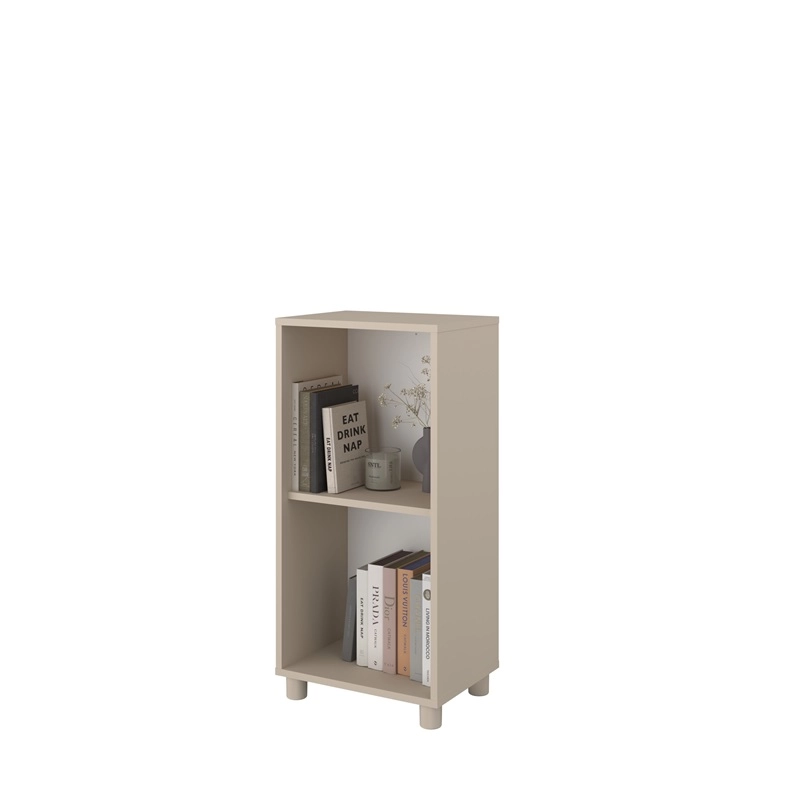 Parete salotto moderna libreria credenza 195xH192 beige Sofia