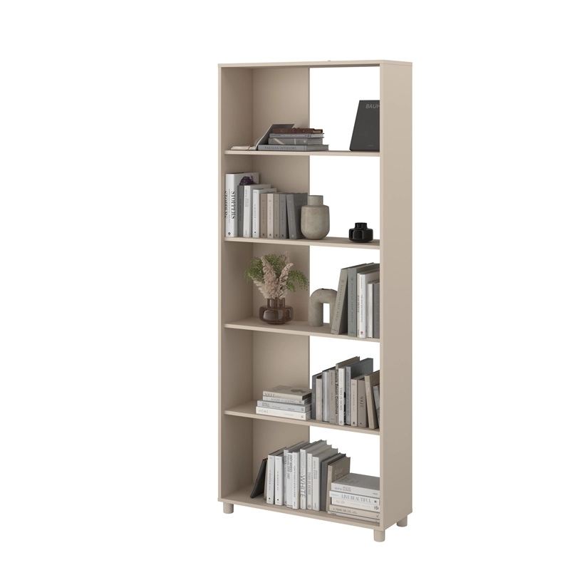 Parete salotto moderna libreria credenza 234xH192 beige Sofia