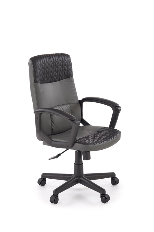 Sedia ufficio girevole con braccioli regolabile ergonomica nero Vilma